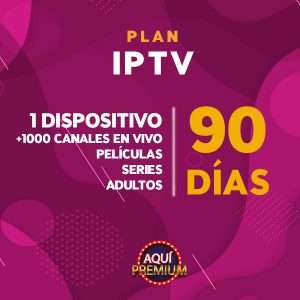 IPTV SILVER (Televisón por Internet) | 1 Dispositivo | 1000+ Canales en vivo | Peliculas | Series | Adultos | 90 Días