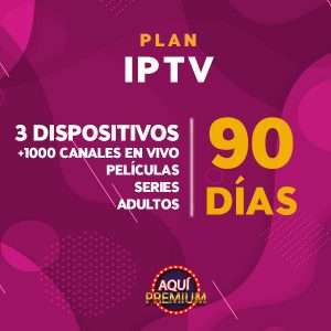 IPTV SILVER (Televisón por Internet) | 3 Dispositivos | 1000+ Canales en vivo | Peliculas | Series | Adultos | 90 Días